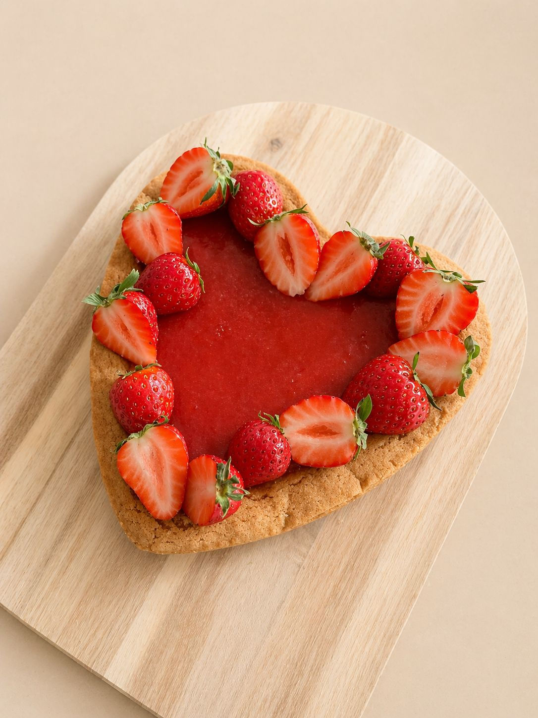 Hartvormige aardbeienslof