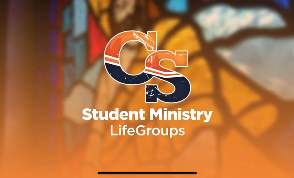 Student Ministry Small Groups