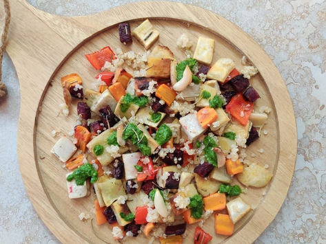 ROOT VEGETABLE TRAY BAKE | Healthy Veg Recipe | Tray Bake Recipes