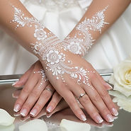 white bridal henna