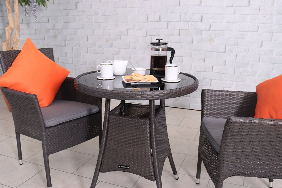 Thumbnail: Malaga 2 Seater Fixed Bistro Set