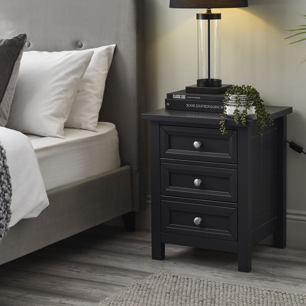 Maine 3 Drawer Bedside