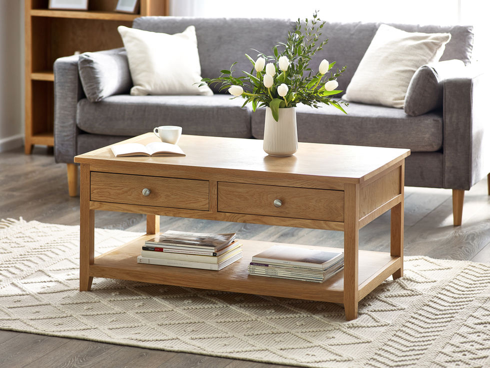 Mallory Coffee Table 2 Drawers