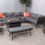 Thumbnail: Mayfair Corner Lounging Set with Fire Pit Table
