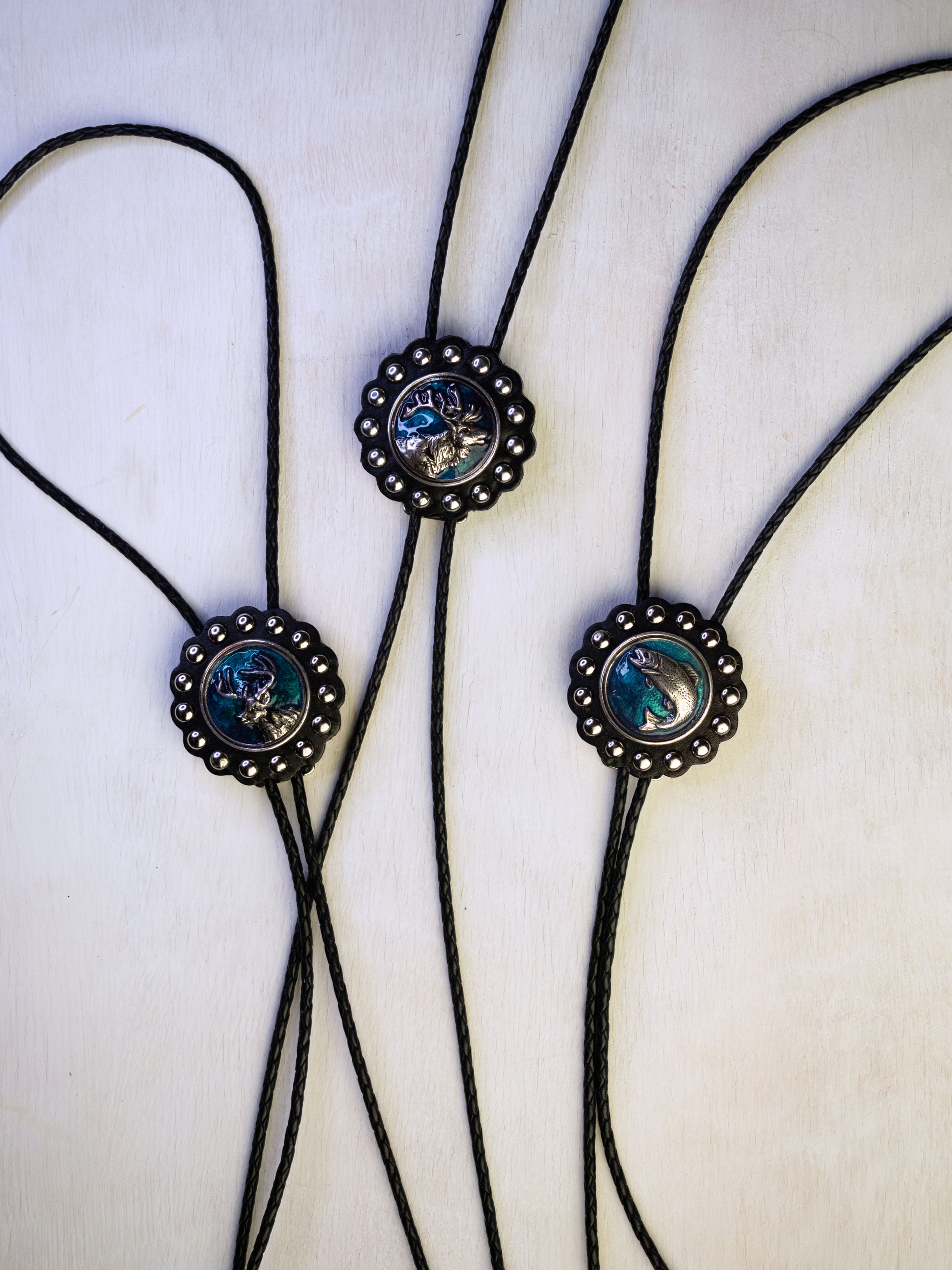 Wildlife Concho Bolo Ties