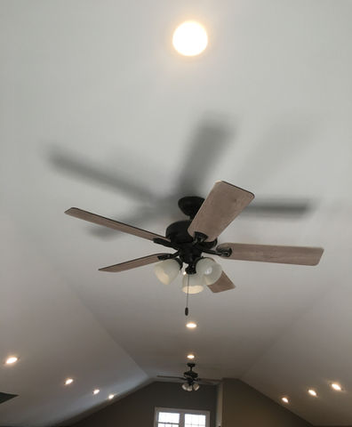 Attic Renovation Lighting & Fans