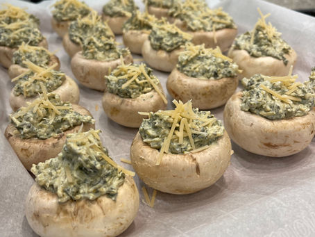 Spinach-Stuffed Mushrooms