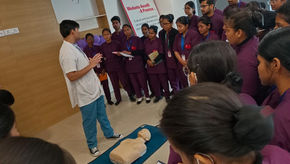 BLS/ACLS training at Medanta Hospital