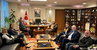 Greek Consul in Edirne Aris Radiopoulos and KOSMOS Visa Services Ltd. Chairman of the Board of Directors Yorgo Papalyaris Visited Our Chamber