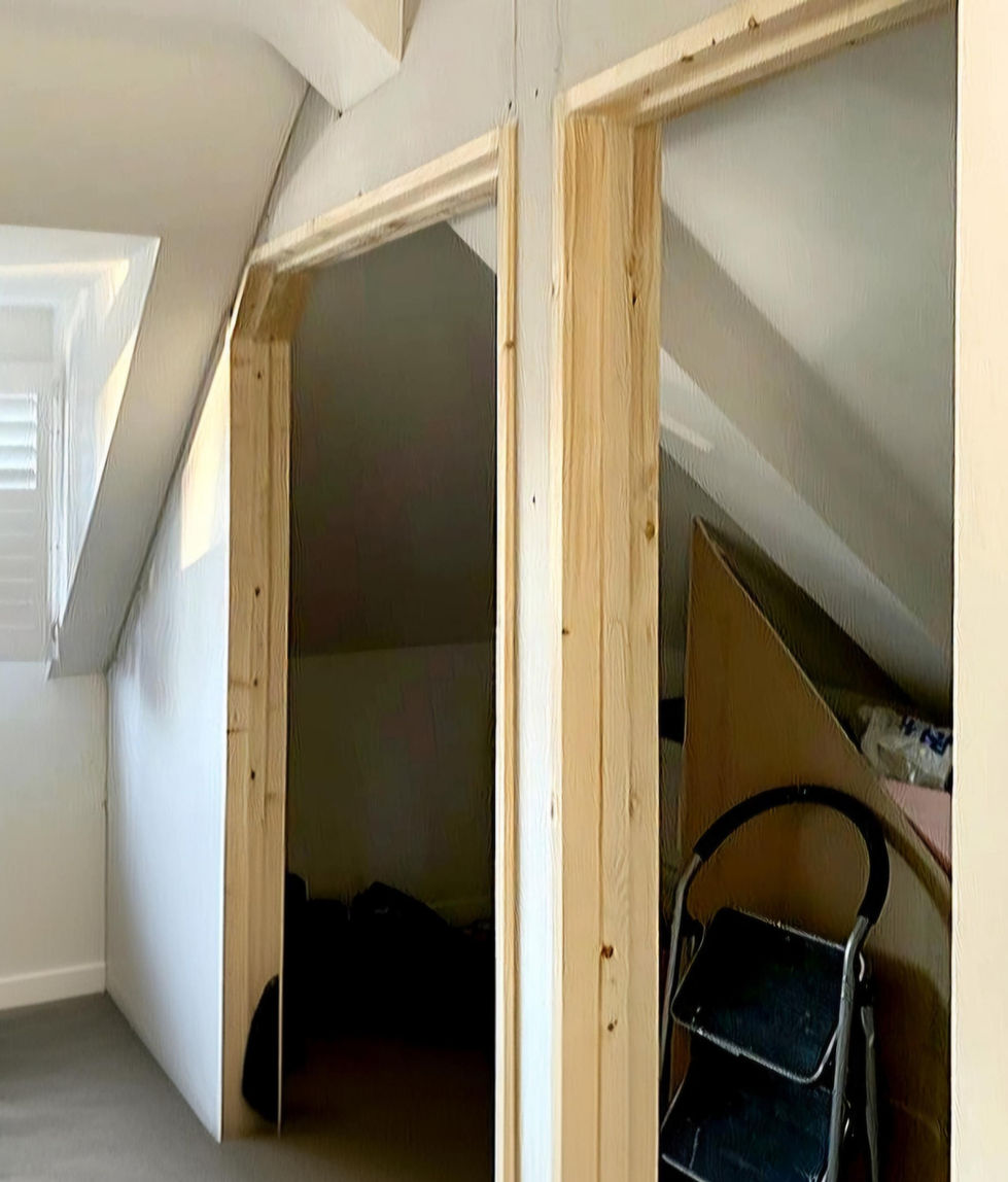 frame for built in wardrobe