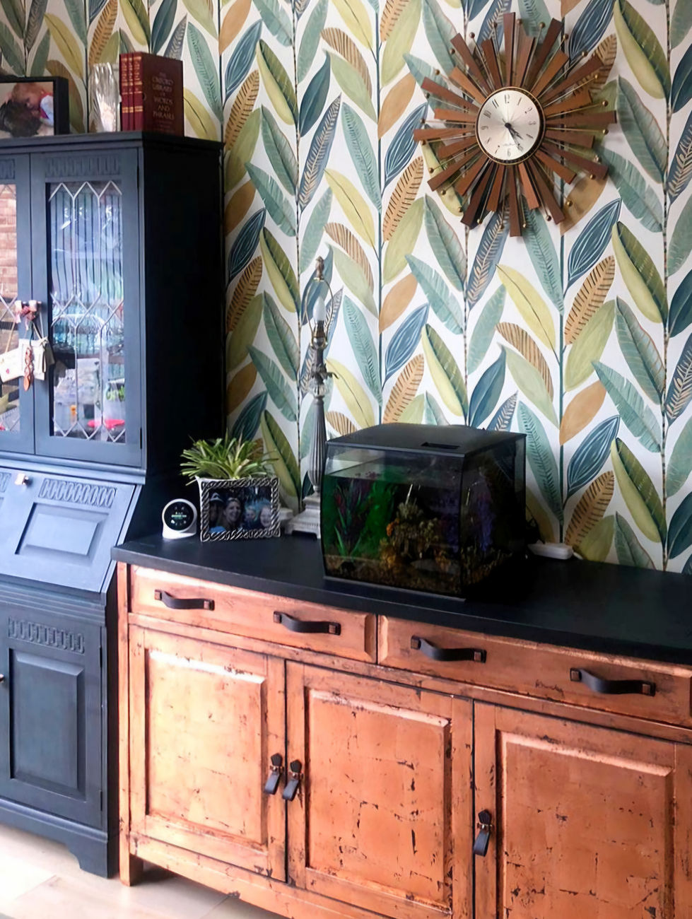 copper leaf sideboard