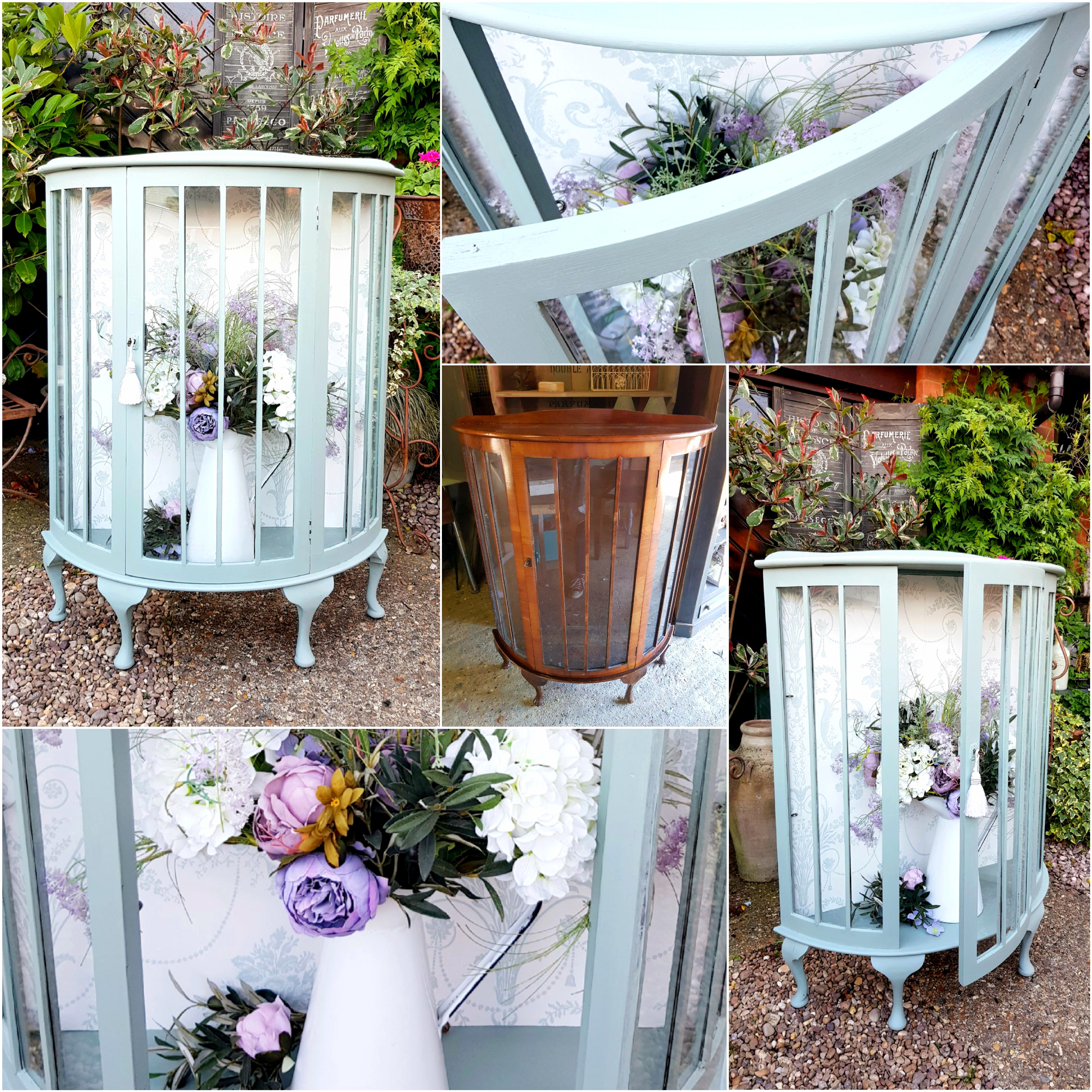 Bow Fronted Display Cabinet