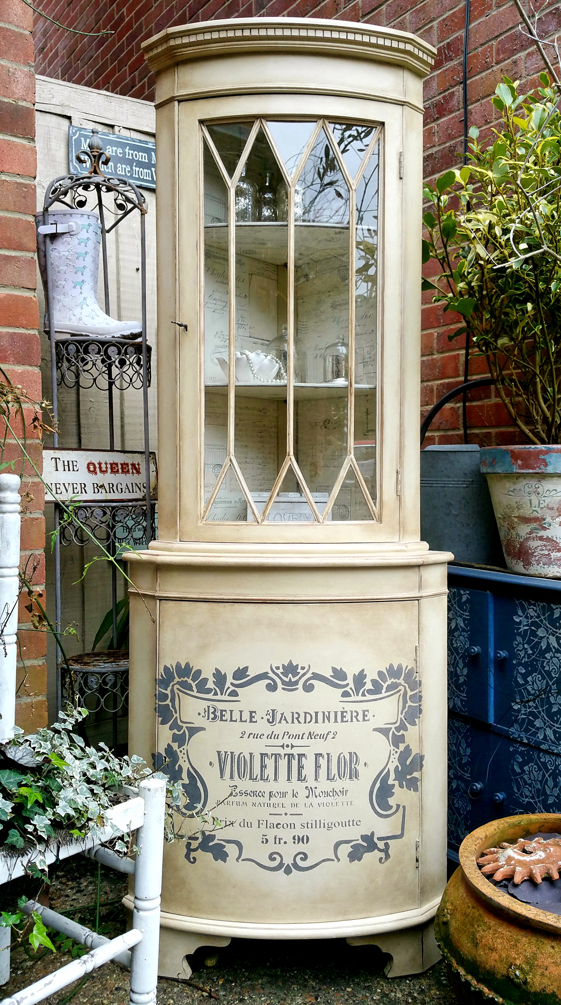 The Classic Cream Corner Cupboard