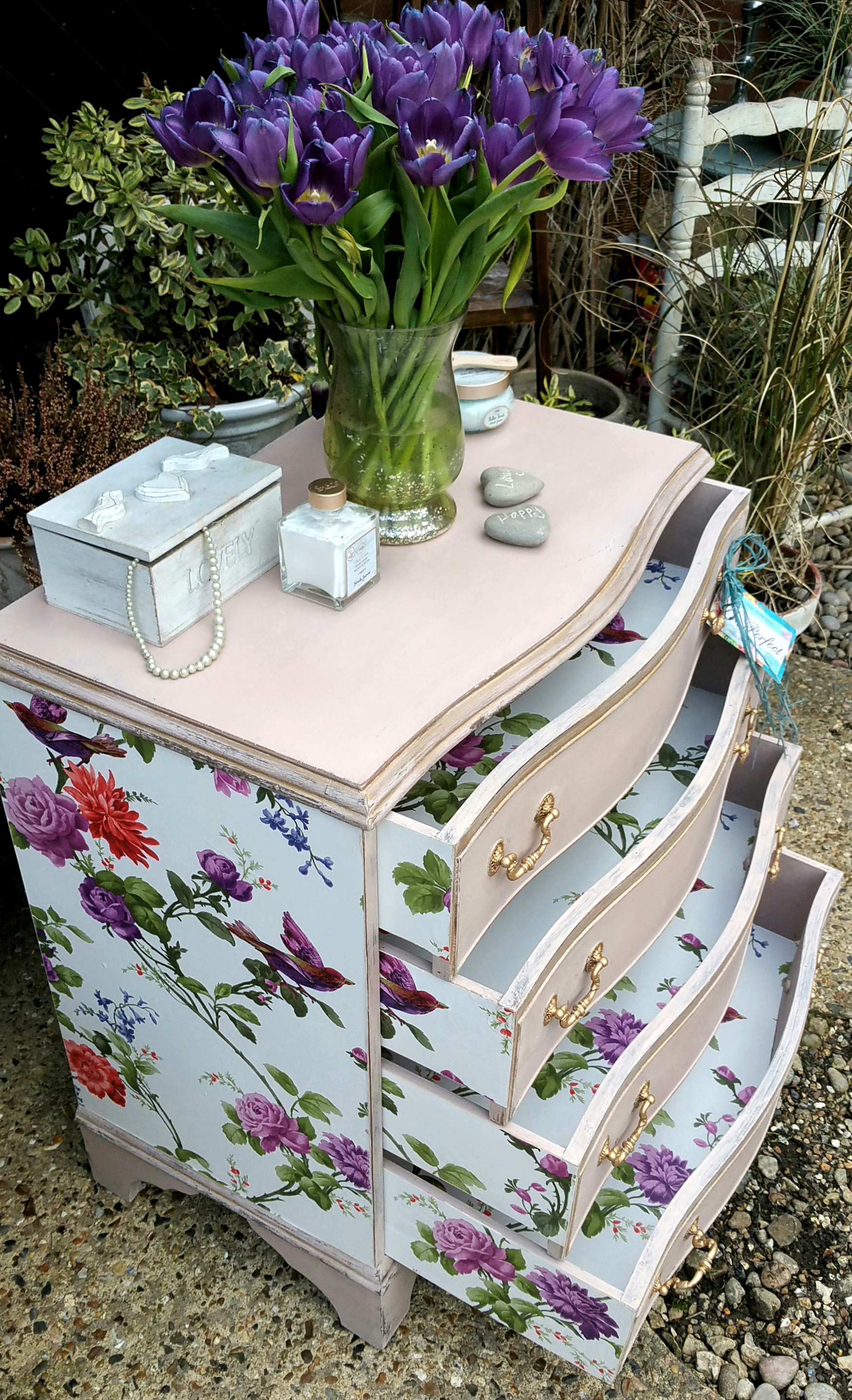 The Decoupaged Drawer Chest
