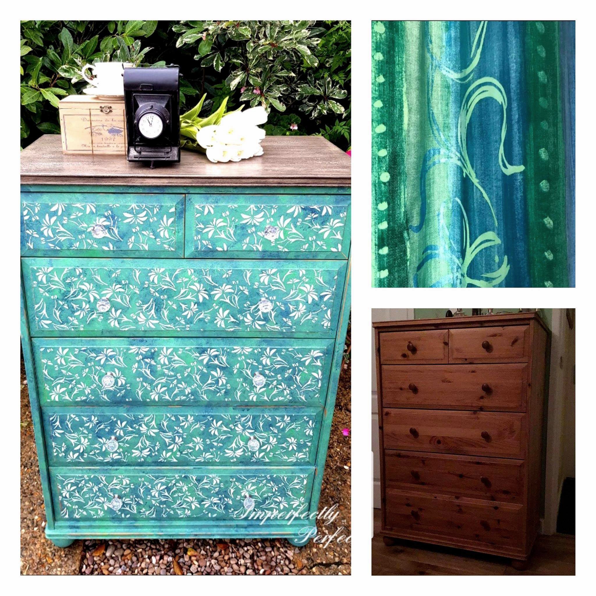 Orange Pine Drawer Chest