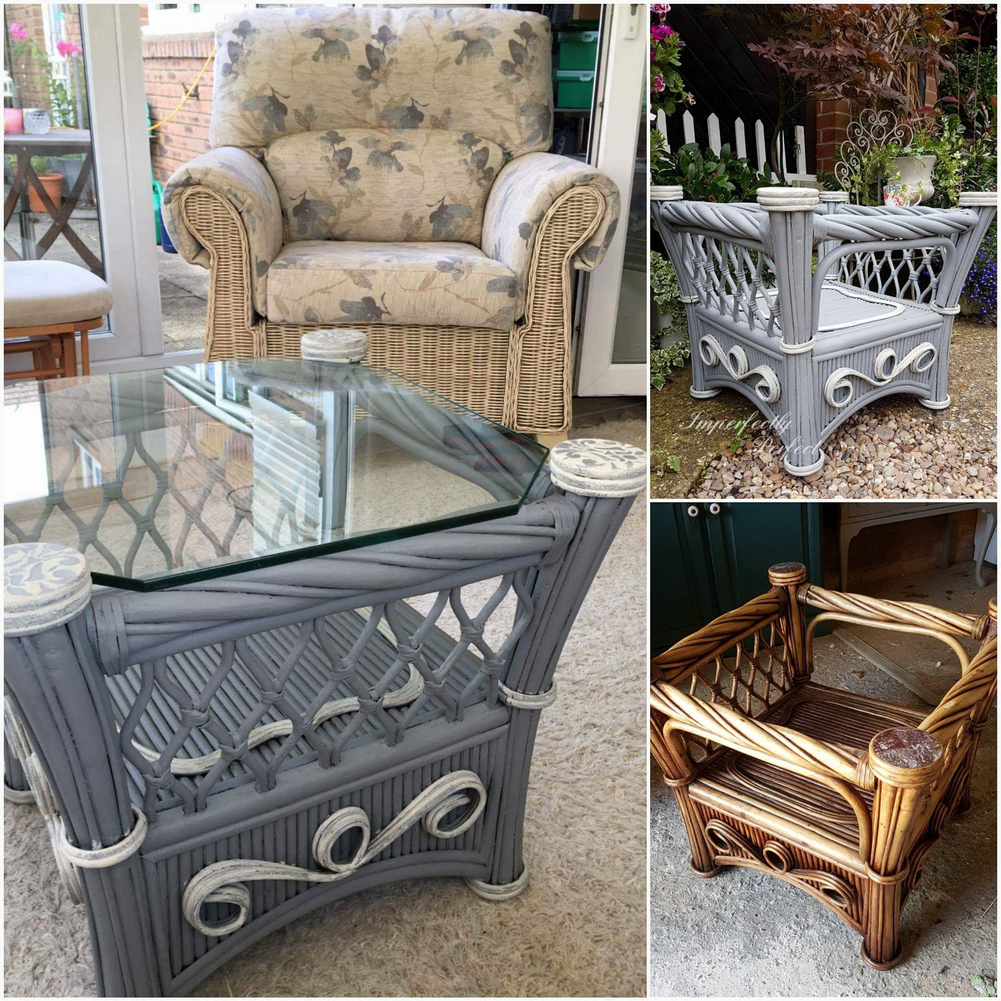 Wicker Conservatory Table