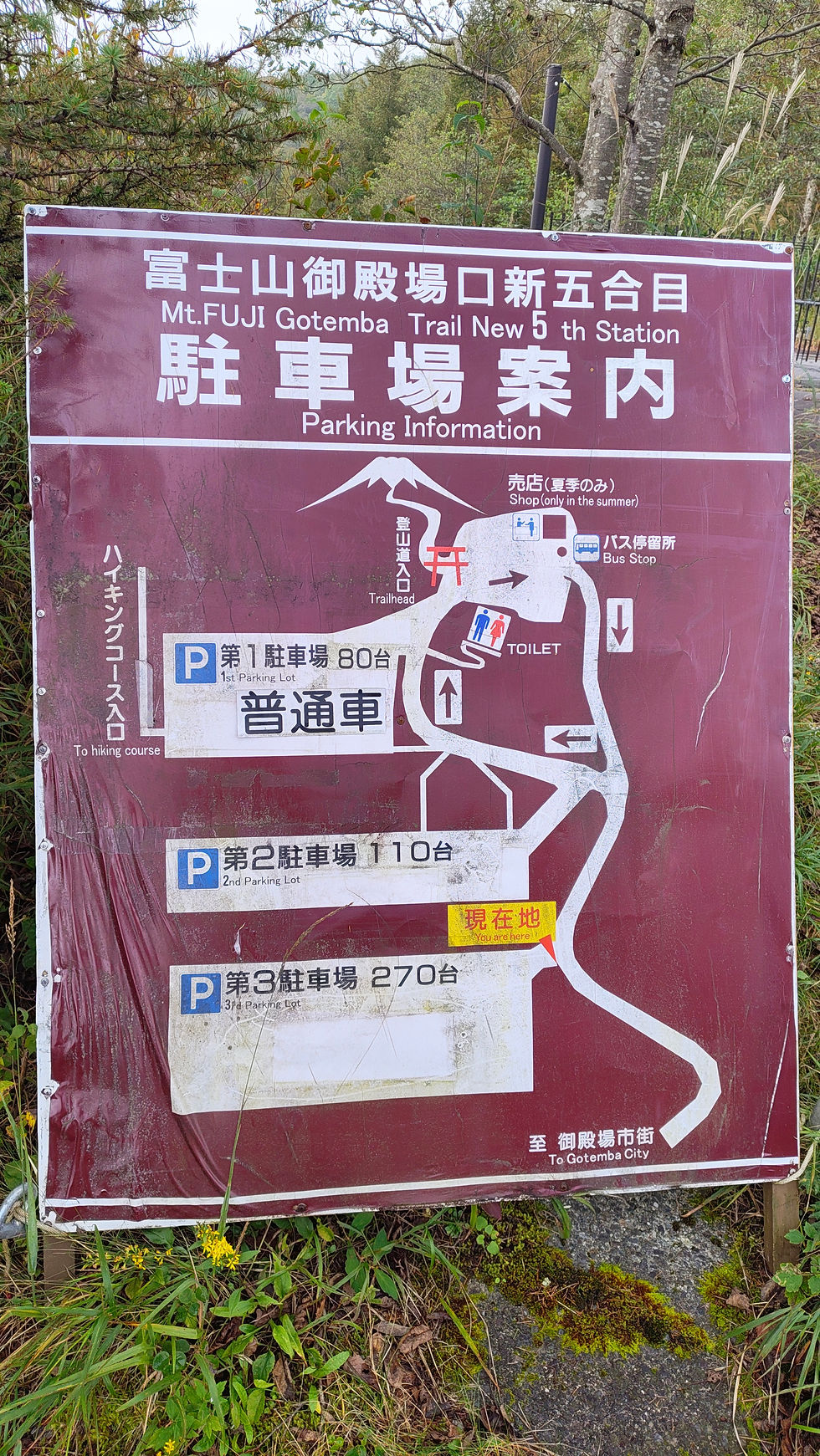 第1駐車場は一番上