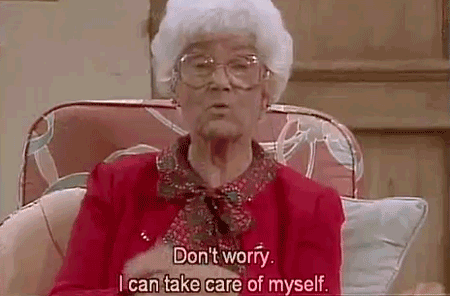 Gif of Golden girl character