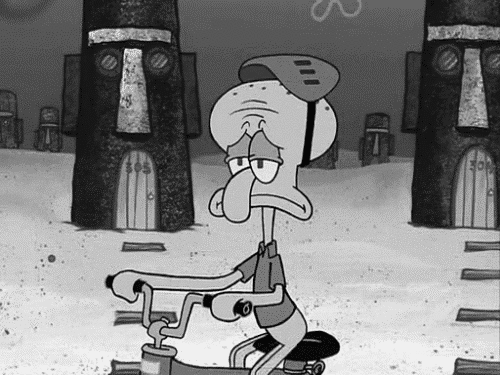 depression represented through Squidward