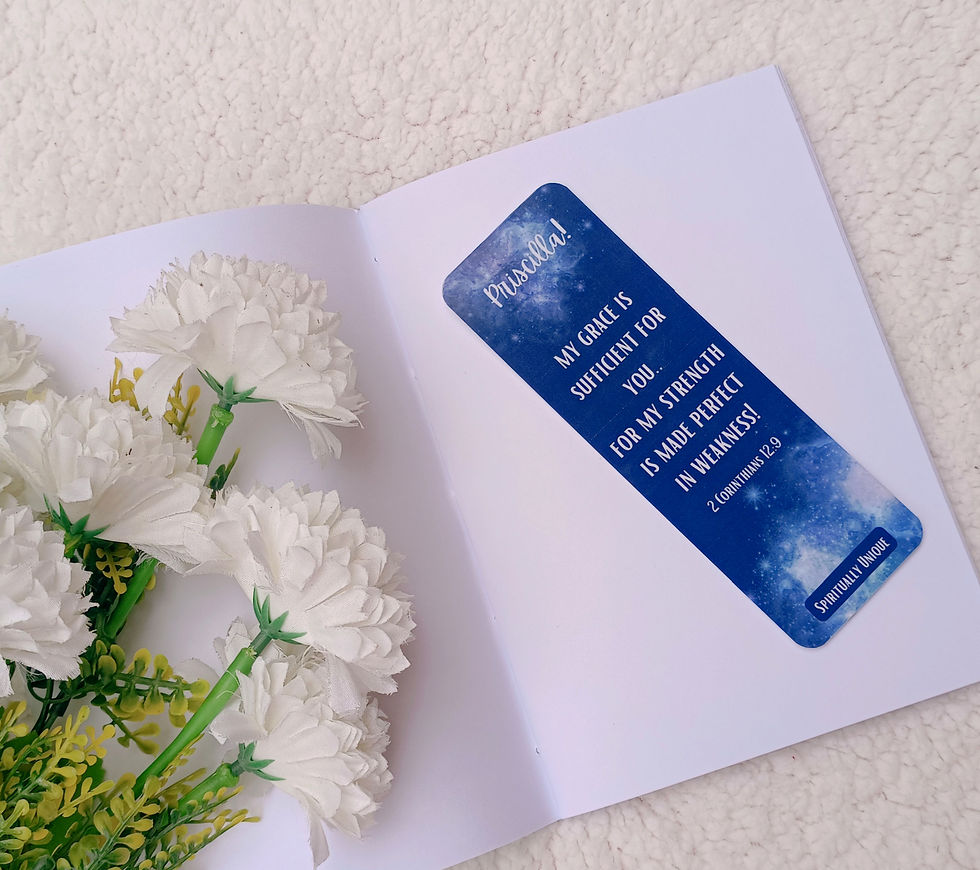 Thumbnail: HIS Grace is Sufficient - Personalised Bookmark 