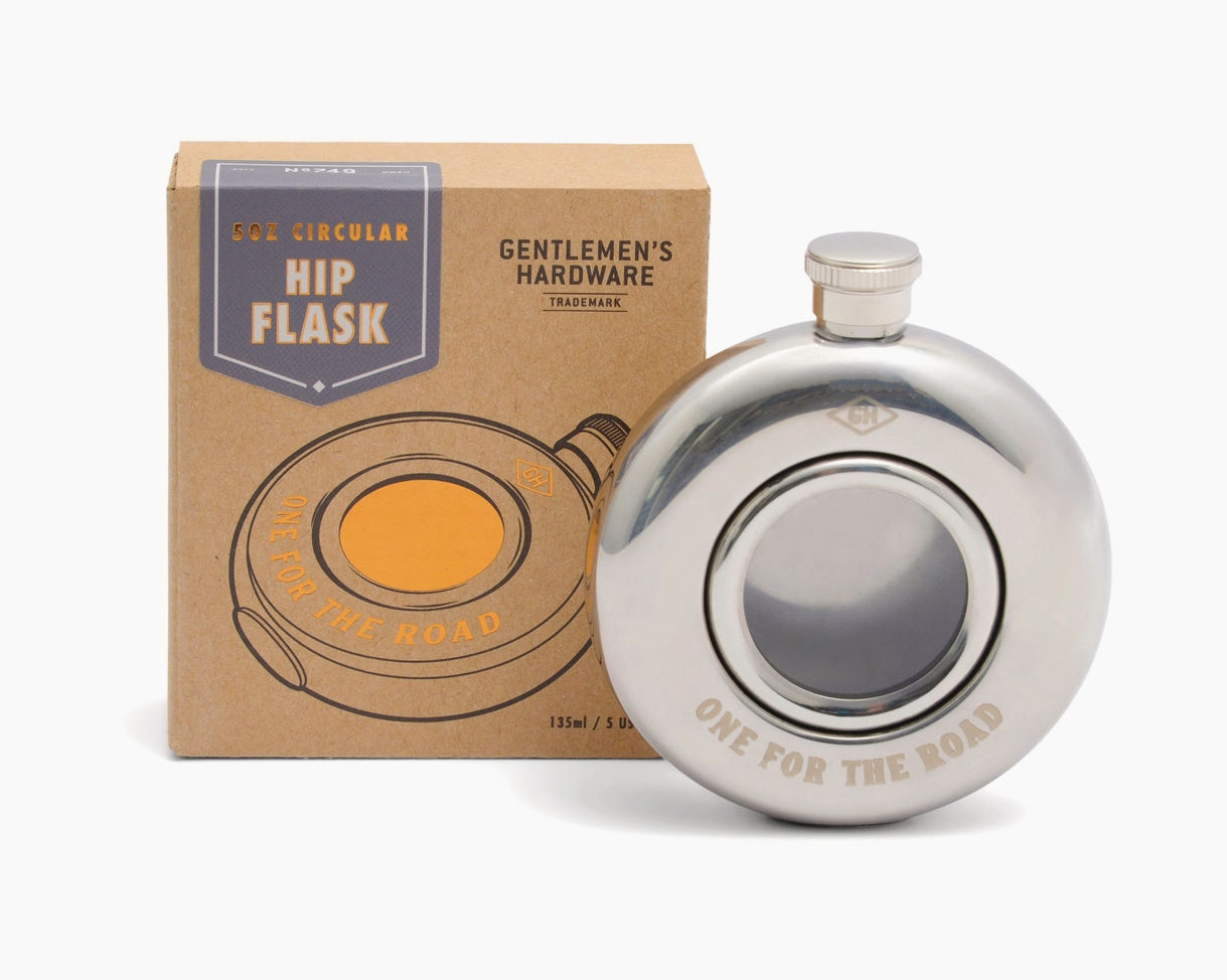 Gentlemans Hardware Round Hip Flask