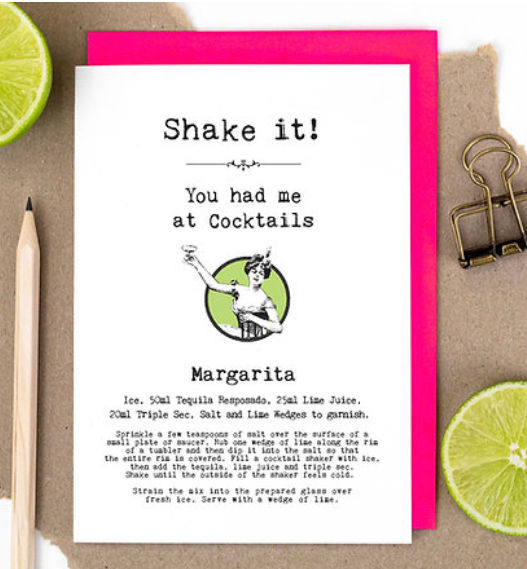 Shake It Recipe Birthday Card