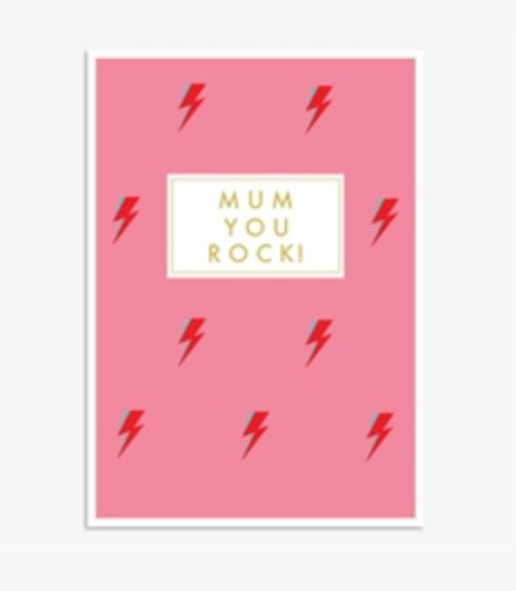 Mum You Rock Mothers Day Card