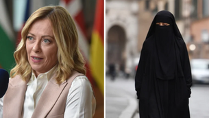 PRIME MINISTER GIORGIA MELONI BAN BURQAS NIQABS ITALY SCHOOLS