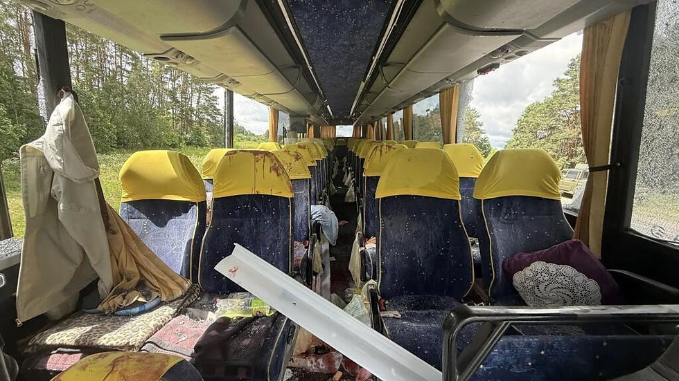 UKRAINE EXECUTES DRONE STRIKE ON SCHOOL BUS IN BELARUS KILLING 1 INJURING 6 CHILDREN | PHOTO BY AFP