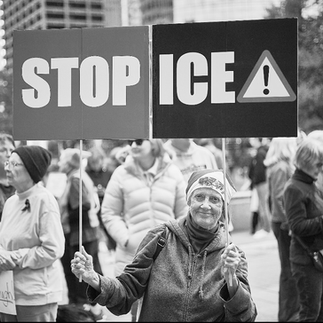 PROTESTERS LOOKING TO “END TRUMP'S TERROR” 50501 MOVEMENT | PHOTO BY MICHAEL THERVIL | VEDA WORLD NE