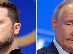 VOLODYMYR ZELENSKYY STANDS STUPID DURING RUSSIAN PEACE TALKS