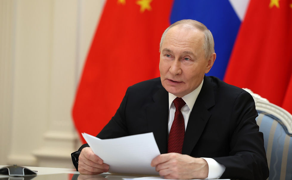 PRESIDENT VLADIMIR PUTIN PRESIDENT XI JINPING VIDEOCONFERENCE MEETING | RUSSIAN PRESIDENT VLADMIR PUTIN | PHOTO COURTESY OF THE KREMLIN