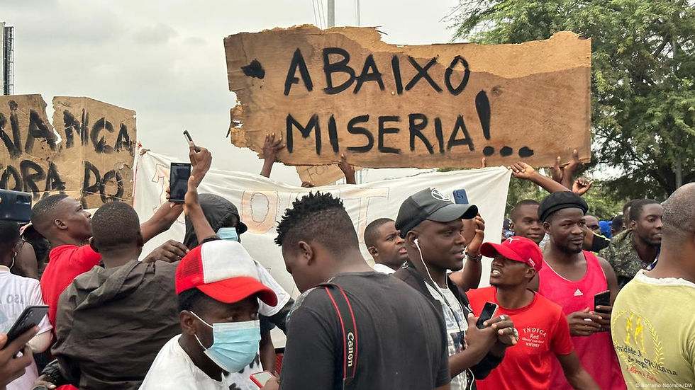 ANGOLA BURNING: PROTEST ON 33% DIESEL TAX HIKE Photo by Borralho Ndomba