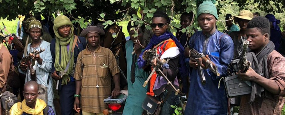 NIGERIAN KIDNAPPINGS RESULT IN KILLING OF 38 | Criminal bandit gang in Birnin Magaji, Zamfara State. (Photo courtesy of Dr. Murtala Rufa’i)