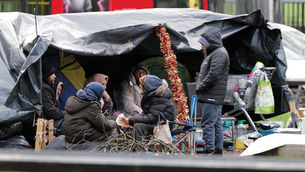 LONDON, ENGLAND: HOME TO THE HOMELESS