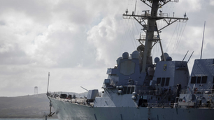 IRAN TARGETS & SUCCESSFULLY STRIKES AMERICAN DESTROYER WITH MISSILES | PHOTO BY REUTERS/RICARDO ARDUENGO
