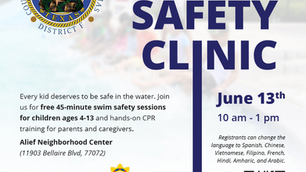 HOUSTON CITY COUNCILWOMAN TIFFANY D. THOMAS EXPANDS HOUSTON'S ANNUAL SWIM SAFETY CLINIC