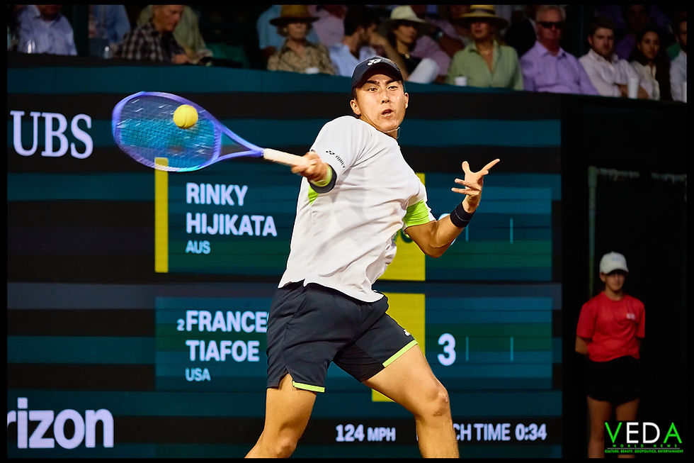 DAY 6: SINGLES - 2026 ATP 250 FAYEZ SAROFIM & CO U.S. MEN’S CLAY COURT TENNIS CHAMPIONSHIP | RINKY HIJIKATA | PHOTO BY MICHAEL THERVIL | VEDA WORLD NEWS