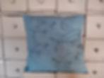 Miniature : Housse de coussin en lin, sérigraphie poissons volants