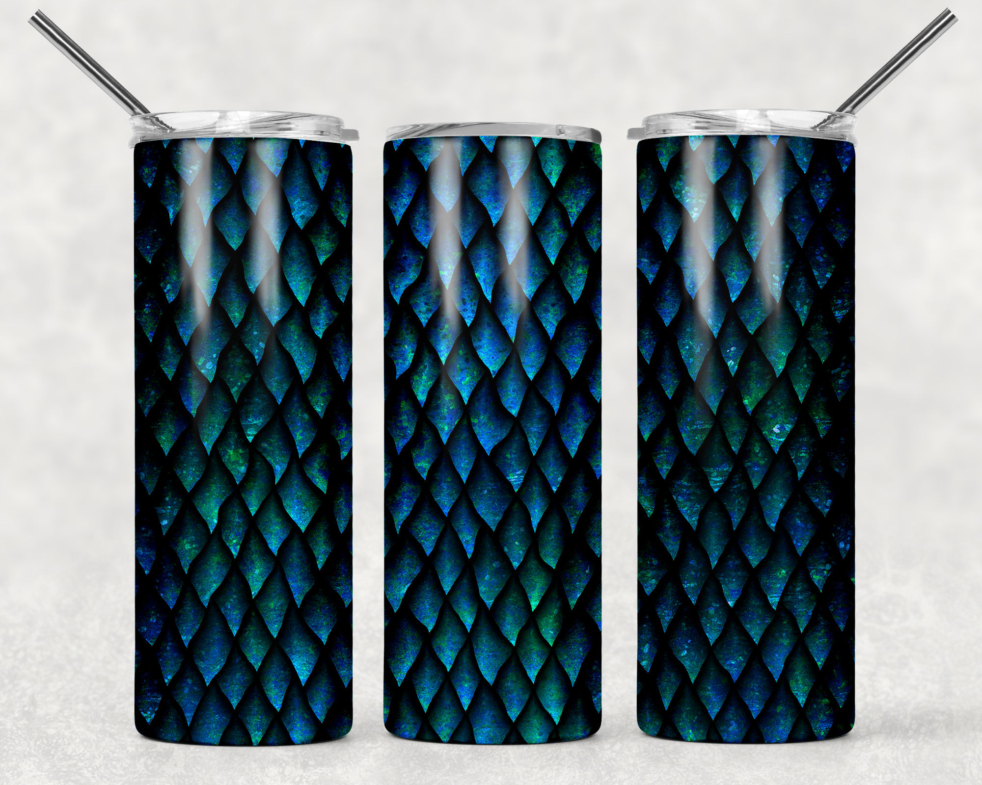 Little Mermaid Scales Tumbler