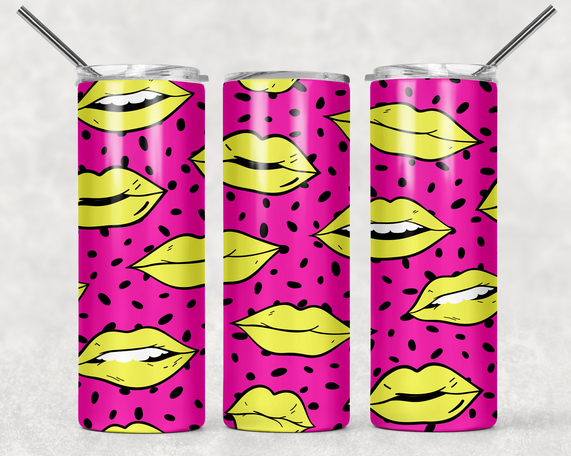 Yellow Lips Tumbler