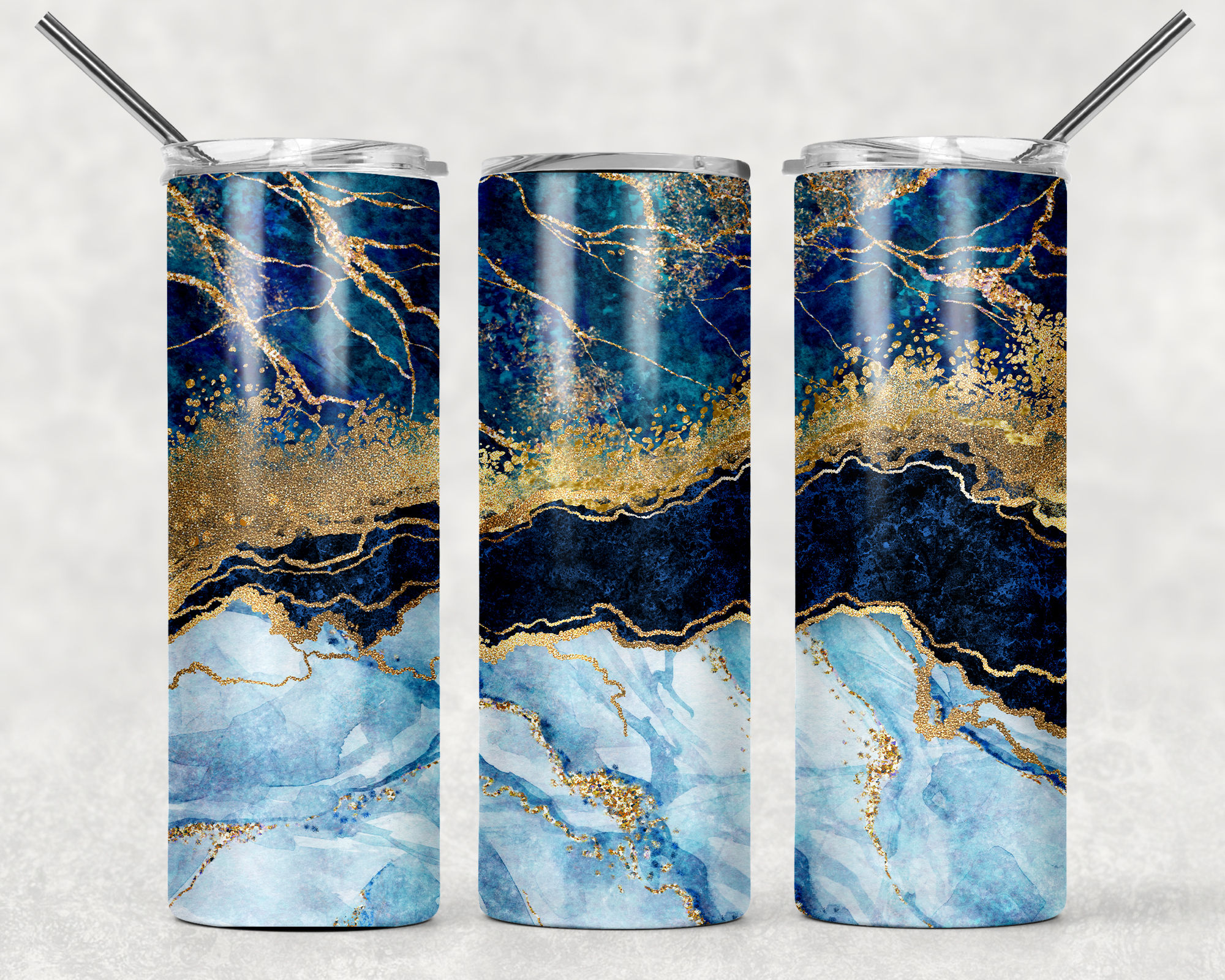 Blue and Gold Tumbler