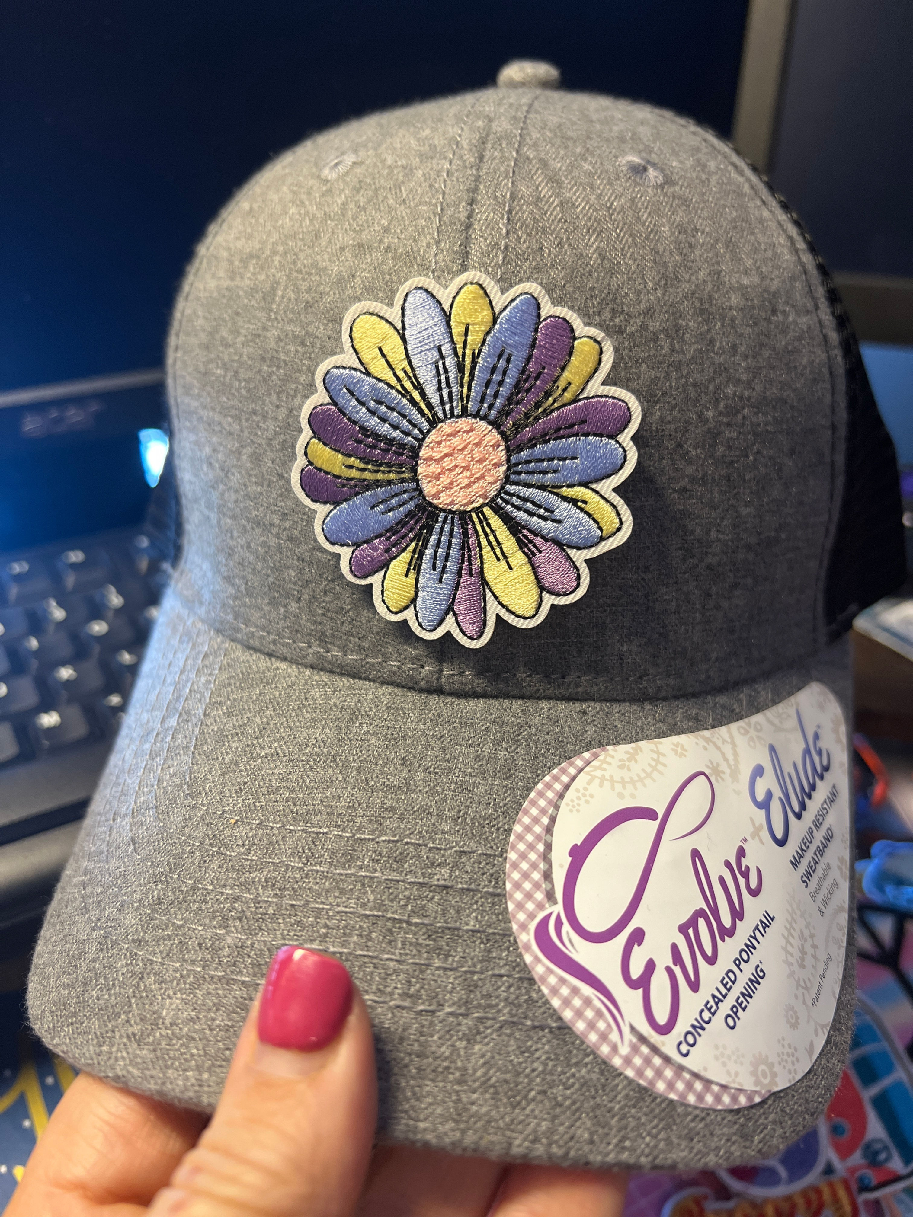 Blue Daisy Baseball Evolve Hat