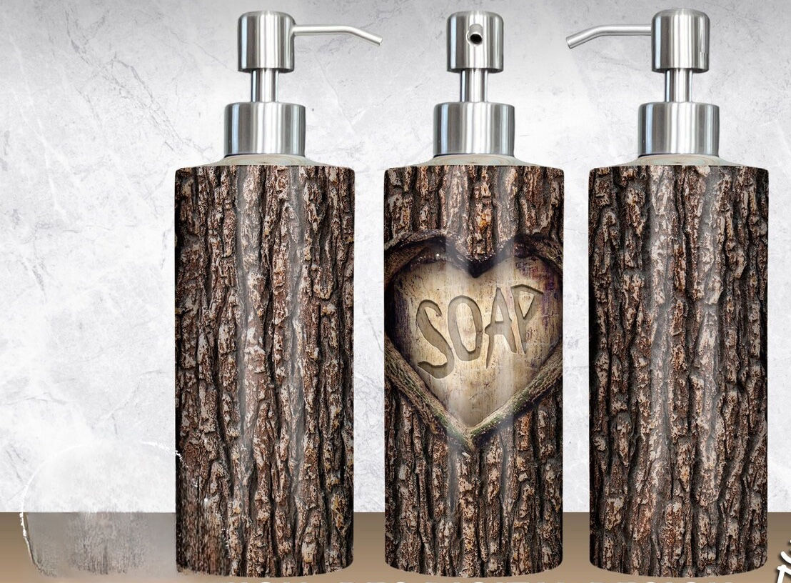 Woodgrain Soap Dispenser