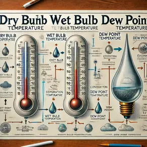 B-081: Comprendiendo la Temperatura de Bulbo Seco, Temperatura de Bulbo Húmedo y Temperatura de Punto de Rocío en Trabajos de Mitigación y Restauración