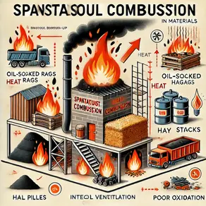 B-221: Comprendiendo la Combustión Espontánea: Causas y Prevención en Materiales Inflamables