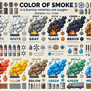 B-200: Colores del Humo en Incendios: Indicadores de Materiales y Condiciones de Combustión