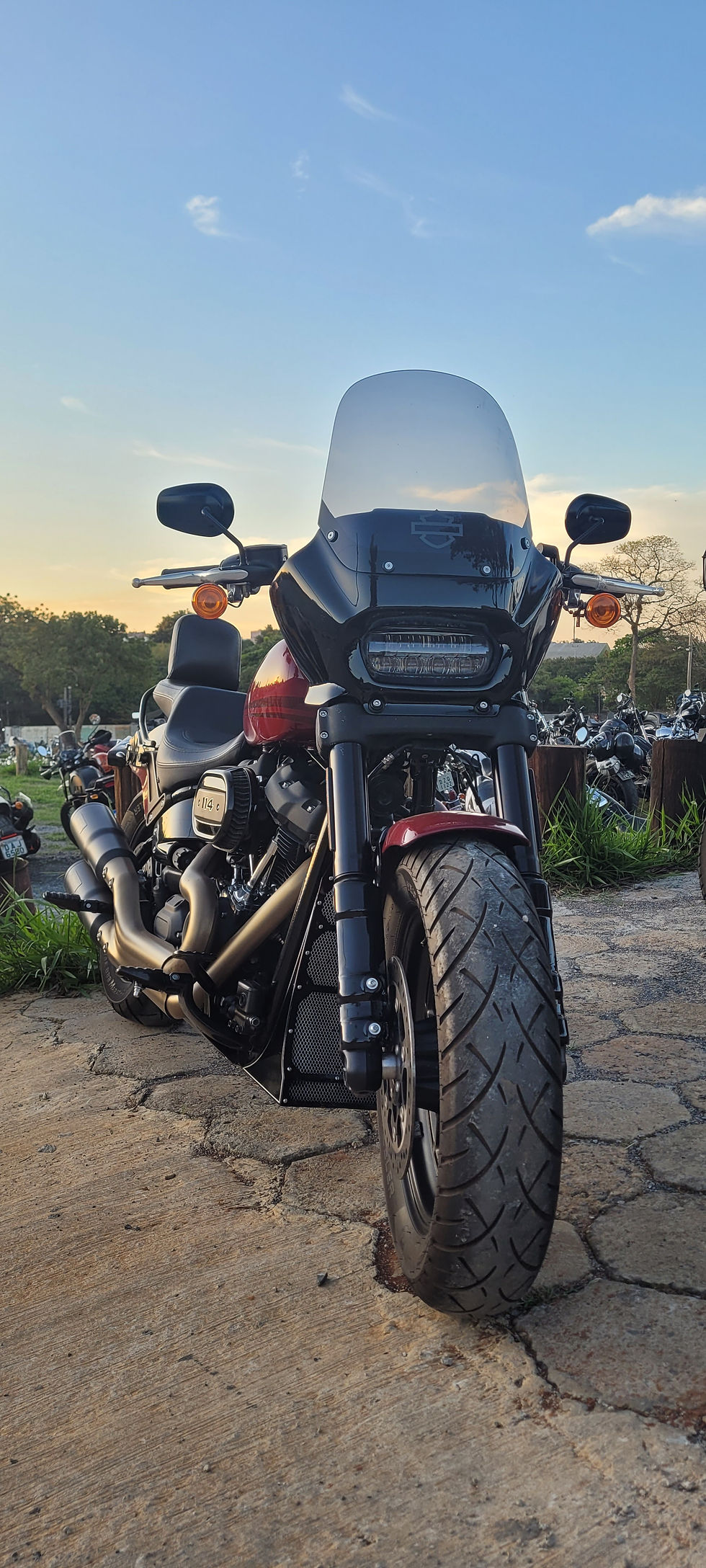 Miniatura: Fairing Fat Bob 2018 até 2024 Harley Davidson Parabrisa Carenagem Especial