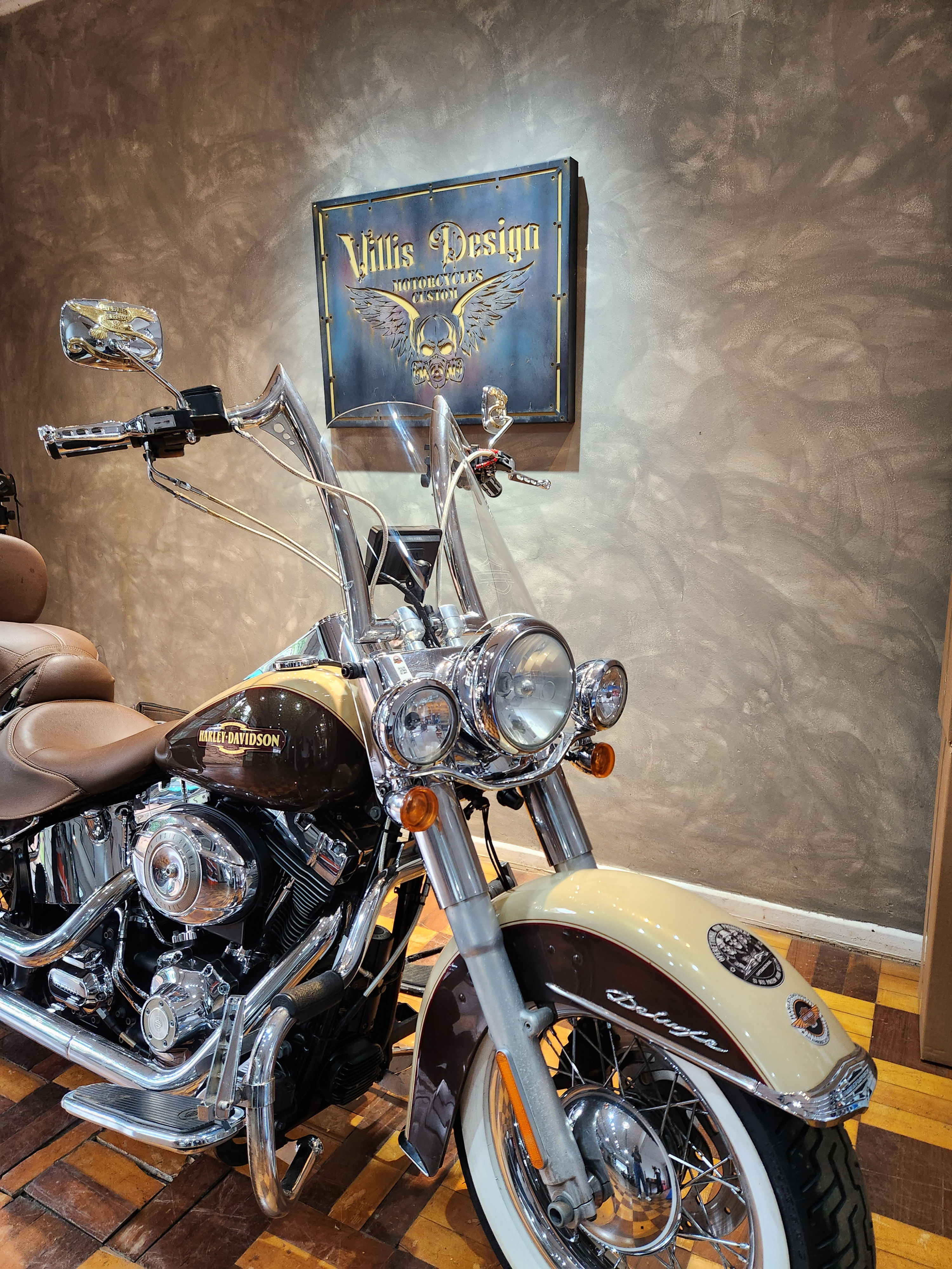 Fairing Deluxe Harley Davidson Softail até 2017 ( Para-brisa Cristal )