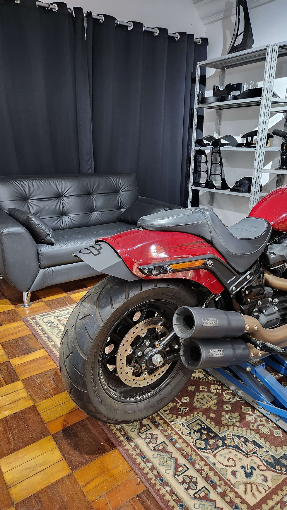 Miniatura: Rabeta de metal Fat Bob Alongador do Paralama